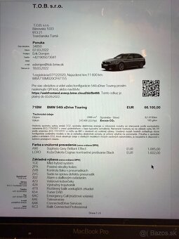 Predám BMW 540i xDrive Touring - 7