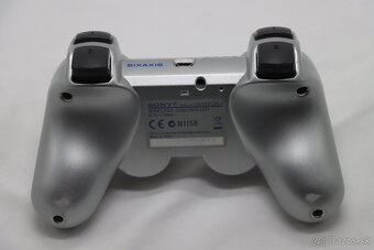 PS3 Slim Silver 320GB + orig ovládač + káble - 7
