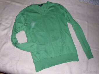 Gant pánsky sveter zelený melír XL - 7