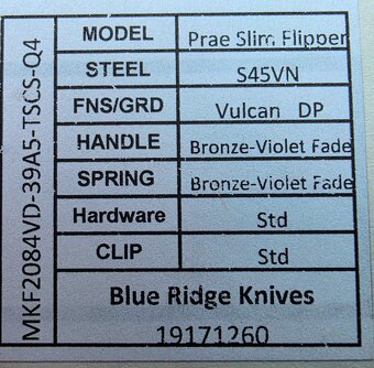 Medford Praetorian Slim Flipper Vulcan Bronze/Violet - 7