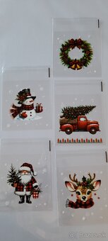 Vianočné drevené stromčeky,  ozdoby - 7