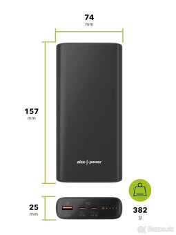 AlzaPower Style 20000mAh Power Delivery 65W - 7