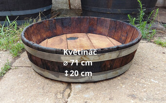 Dřevěné sudy a kádě od 100l - 2100l na vodu atd. - 7