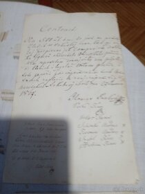 Staré 1868 ručne písané dokumenty - 7