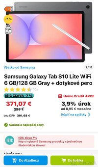 Tablet Samsung Galaxy S10 Lite - 7