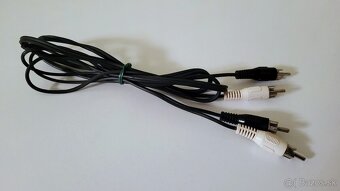 Kábel 2× RCA  / 2× RCA, čierny, biely - 7