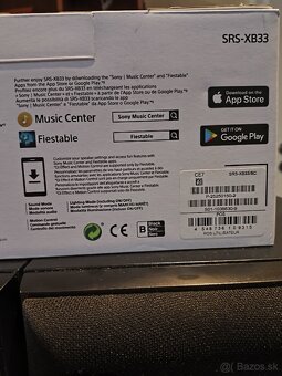 Bluetooth reproduktor SONY SRS-XB33 (čierny - 7