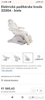 Elektrické pedikerske kozmetické masážne kreslo - 7