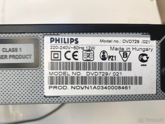 DVD prehrávač philips dvd 729 - 7
