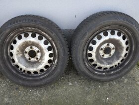 Zimné pneumatiky 205/55R16 + plechové disky 5x110 - 7