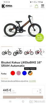 Kokua detsky bicykel s automatickou prehadzovackou sram - 7