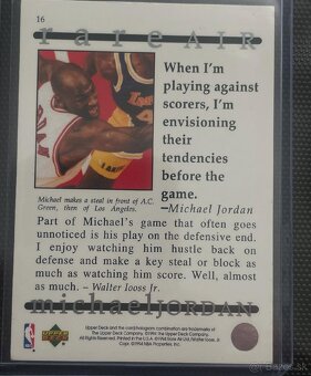 Basketbalové kartičky Michael Jordan staré - 7