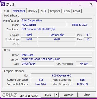 Predám Intel NUC 13 Extreme - 7