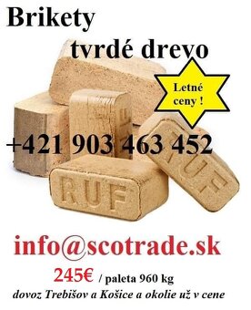 Drevené bukové RUF brikety domácnostiam - 7