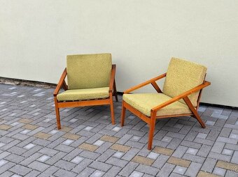 Retro designová kresla 2ks - 7