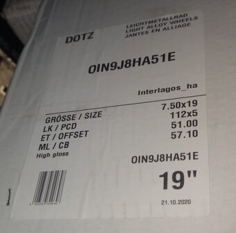Dotz Interlagos 7.5x R19 57.1 ET 51 112x5 - 7
