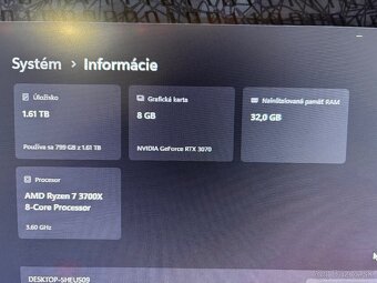 RTX 3070 Suprim X Ryzen 3700X 32gb DDR4 Fury - 7