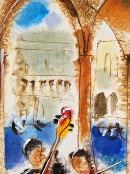 Michael Rosenwein - Koncert c mol (Akvarel), figurativne um. - 7