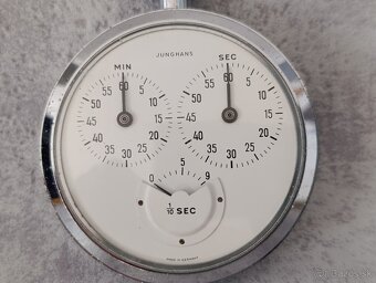 Zajímavé staré německé kapesní stopky Junghans 1/10s. - 7