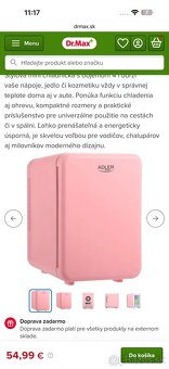 Mini chladnička Adler AD 8084 ružová - 7