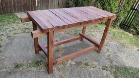 Pracovný stôl drevo - 7