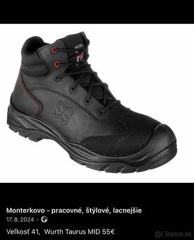 Veľkosť 41, MIX, kvalitné pracovné topánky, TOP - 7
