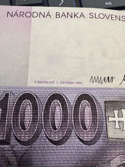 1000 Slovenských korún 1993, séria G 2 ks - 7