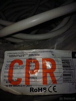 Kabel 5x2,5 - 7