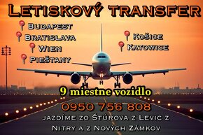Letiskový transfer 9 miestne Nitriansky kraj LEVICE ŠTÚROVO - 7