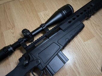 Airsoft sniper MB4411D + puškohľad a dvojnožka - 7