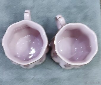 Růžový porcelán, 2 hrníčky, Chodov - 7
