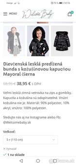Čierny lesklá zimná bunda Mayoral 104 - 7