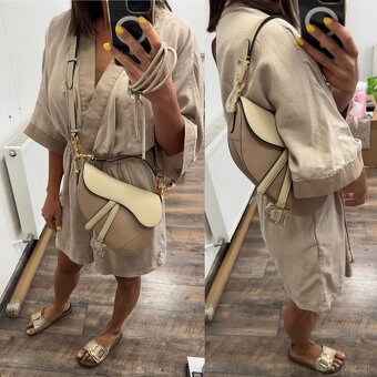 Dior saddle bag with strap latte Skladom - 7