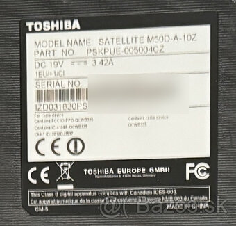 Toshiba Satellite M50D-A10Z PSKPUE-005004CZ - 7