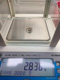 Zlaty damsky prsten Diamanty a ine Punc 0,585 Rozmer 56 - 7
