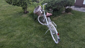 Retro bicykel 26" biela metaliza - 7