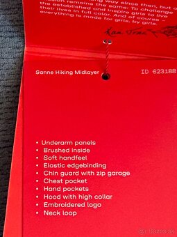 KVALITNÁ MIKINA s kapucňou zn.KARI TRAA č.L - 7