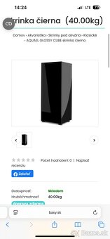 Predám set aquaell glossy cube 120l - 7