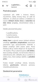 Predám Lupienkovú pílu 240W s brúsnou hlavou, - 7