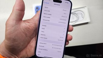 Apple iPhone 16 modrý 128GB - aj vymením - 7