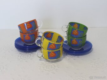 Sada dezertných pohárov a pohárov na nápoj + kávový set - 7