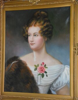 Obraz - Dáma - olej na plátně - 7