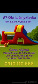 🎉 Prenájom skákacích hradov - 7