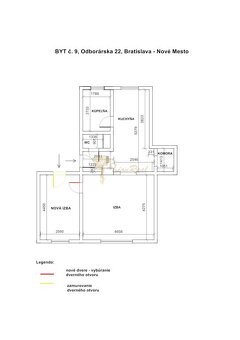 1-izb. byt, Odborárska ul., Nové Mesto, 2.p./2 - 7