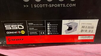 predám motokrosovu prilbu  scott 550 ece - 7