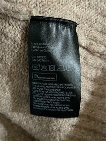 H&M Oversized béžový/hnedý sveter s tigrom XS - 7