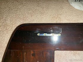 Masívna drevená posteľ tmavohnedá 100x212 - 7