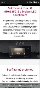 Mikrovlnná rúra LG - 7