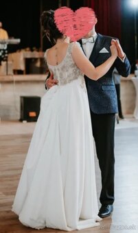 Korálkové svadobné šaty - 7