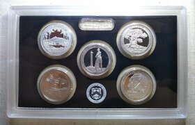 8x Strieborných proof sád "America the Beautiful" 2010-201 - 7